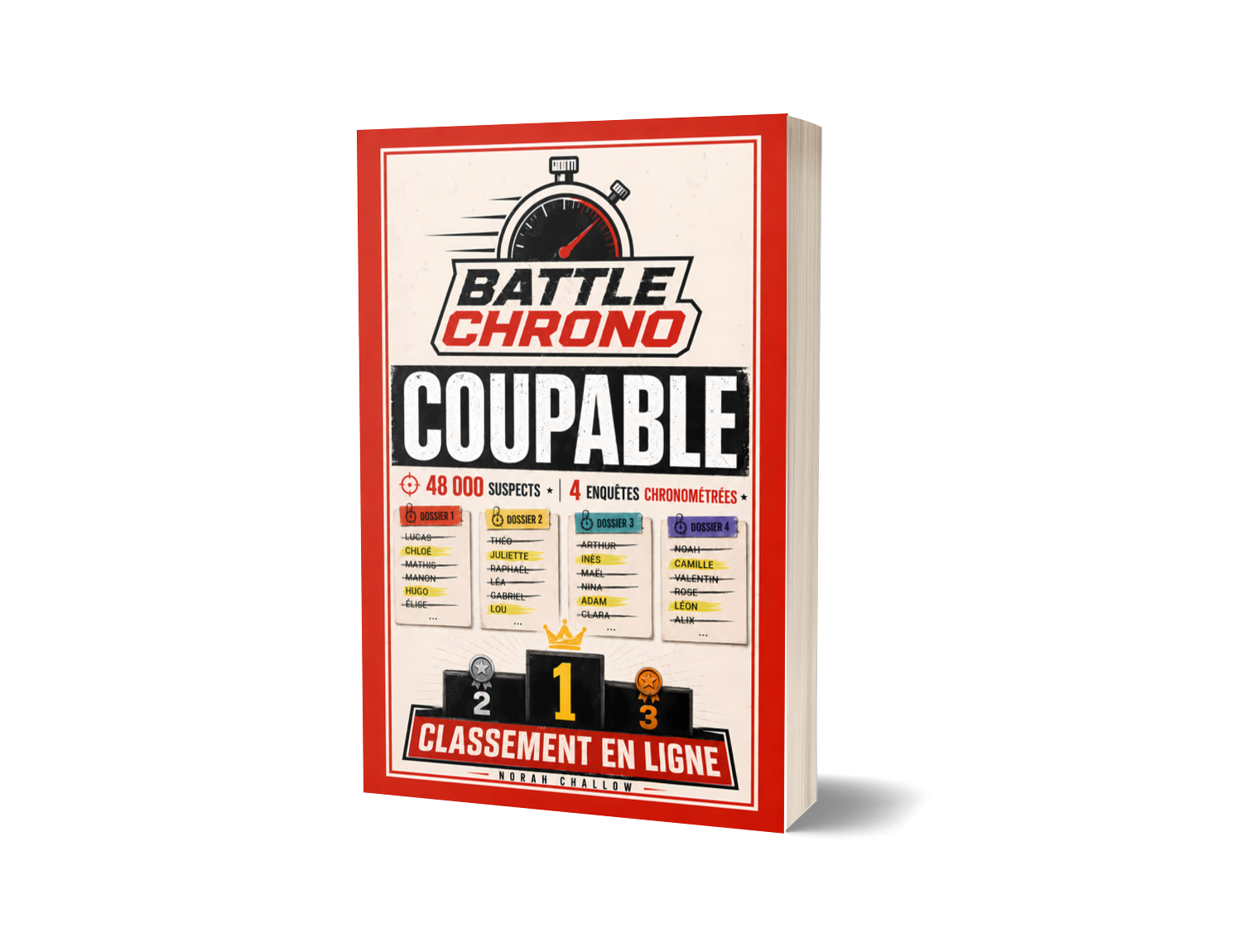 Mockup 3D du livre Battle Chrono Coupable